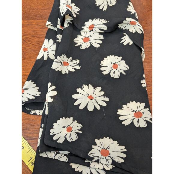 ASTR Floral Tiered Crop Top Large Sleeveless Daisy Flowy Layered Overlay Ruffle - Picture 10 of 12